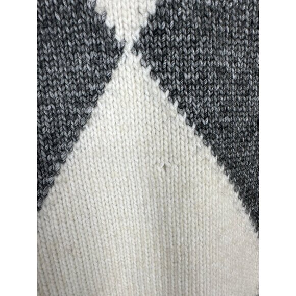 Pringle Of Scotland X H&M Long Sleeve Crew Neck Argyle Knit Sweater Size S - Picture 5 of 12